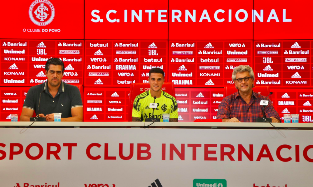 Bustos é oficialmente apresentado pelo Inter: “um clube muito grande”