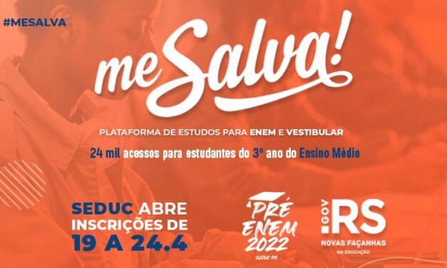 Seduc oferece 24 mil acessos gratuitos à plataforma “Me Salva!” para estudantes da rede estadual