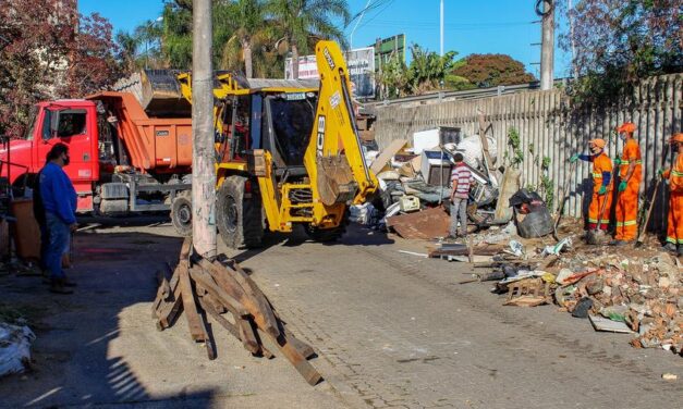 DMLU retira 19 toneladas de resíduos do loteamento Santa Terezinha