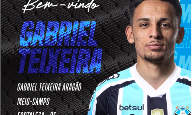 Grêmio anuncia contratação de Gabriel Teixeira, do Fluminense