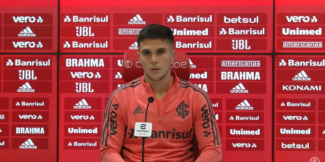 Bustos fala sobre sequência na lateral do Inter e projeta duelo com o Colo-Colo na Sul-Americana