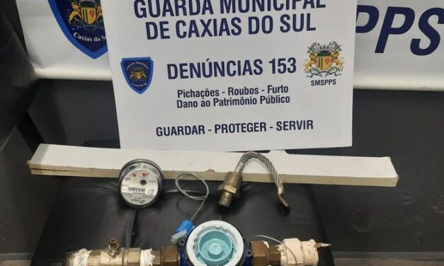 Homem é preso em flagrante por furto de hidrômetro em Caxias do Sul