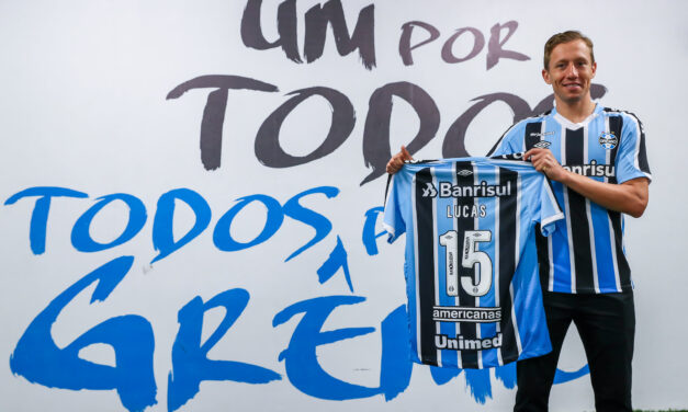 Lucas Leiva é oficializado pelo Grêmio: “é tudo que eu imaginei para a carreira”