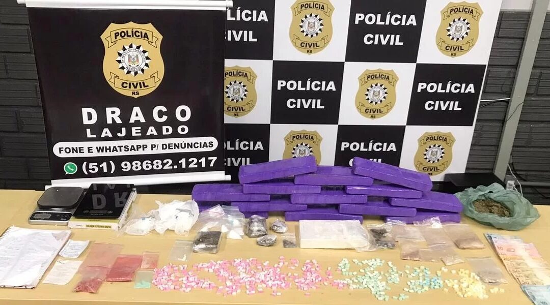 Polícia Civil apreende alta quantidade de drogas em Lajeado