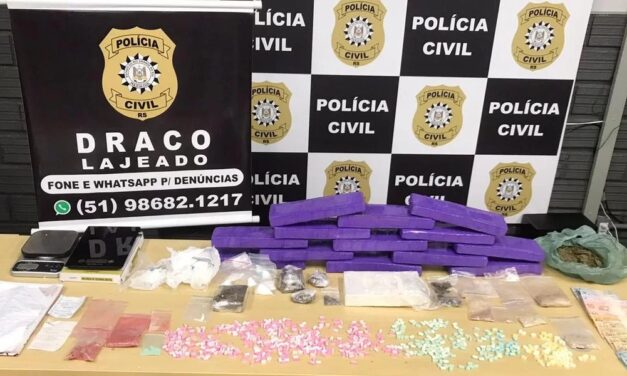 Polícia Civil apreende alta quantidade de drogas em Lajeado