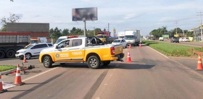 Ciclista morre em acidente de trânsito em Portão