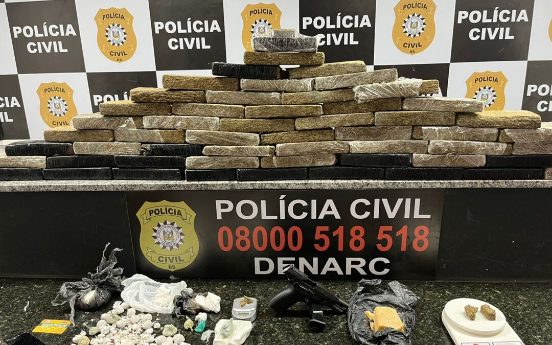 Traficante com 18 kg de maconha é preso em supermercado de Canoas