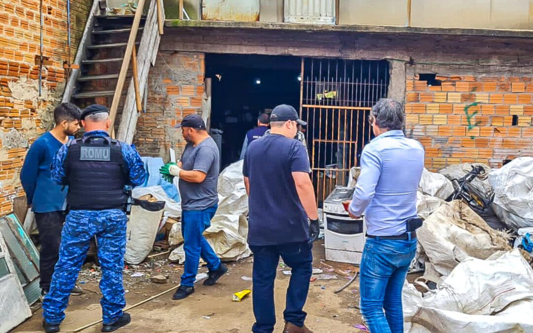 Ferro-velho foi atuado em operação que aconteceu no bairro Floresta na Capital gaúcha