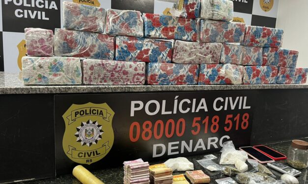 Polícia Civil prende dois homens por tráfico de drogas em Porto Alegre