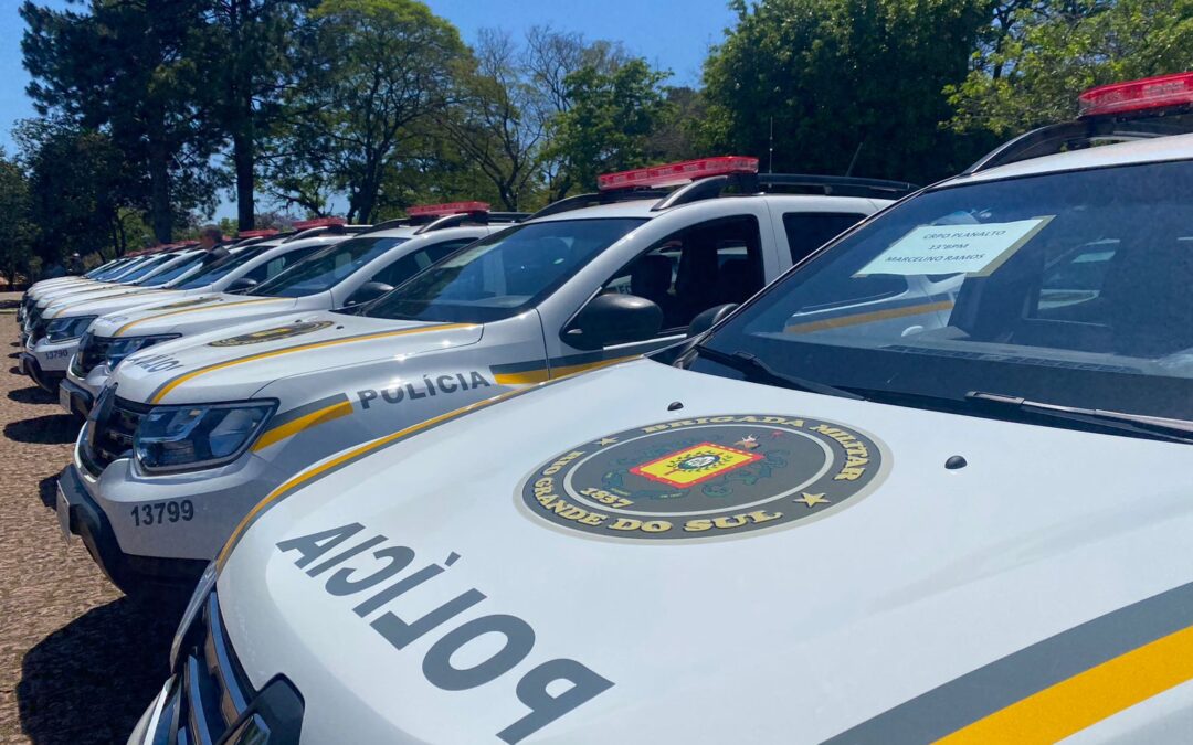 Brigada Militar recebe 32 viaturas e 242 motocicletas pela comemoração de seu aniversário