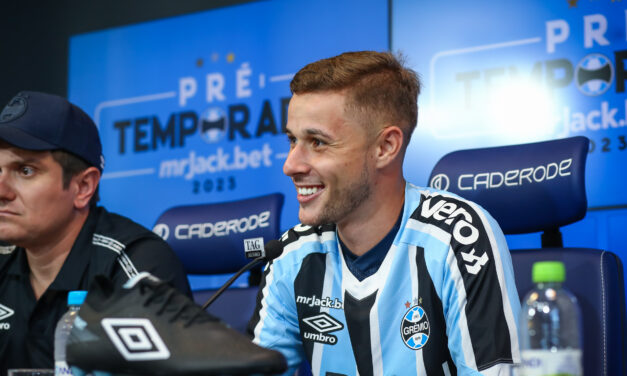 Gustavinho é oficialmente apresentado pelo Grêmio: “não sou uma promessa, mas sim uma realidade”