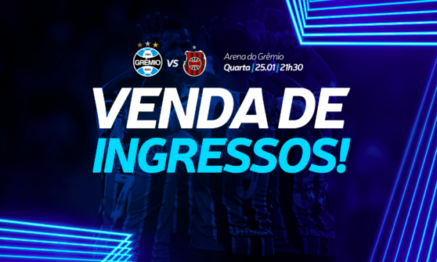 Grêmio inicia venda de ingressos para partida contra o Brasil de Pelotas