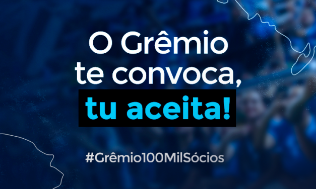 Grêmio lança campanha para aumentar seu número de sócios