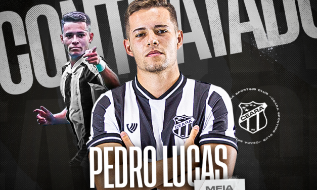 Com empréstimo para a próxima temporada, Pedro Lucas é anunciado pelo Ceará