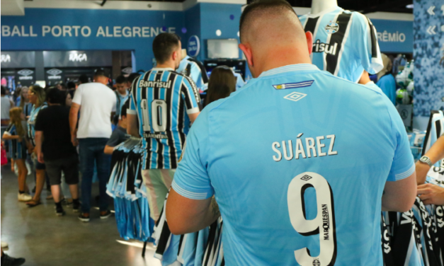 Efeito Suárez: loja oficial do Grêmio atinge faturamento de R$9 milhões e bate recorde