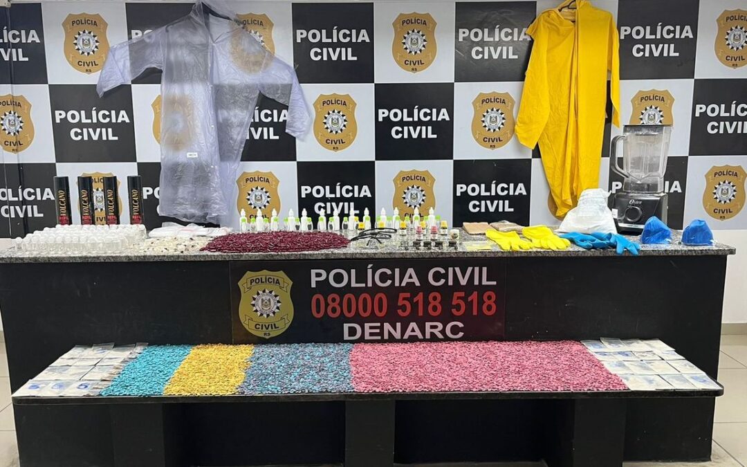 Polícia Civil apreende a maior quantidade de ecstasy da história do RS