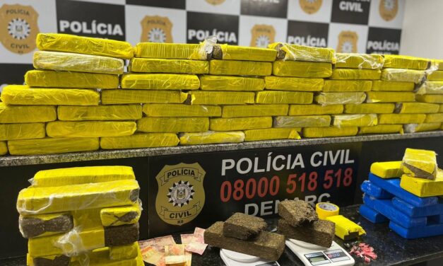 Polícia Civil encontra depósito do tráfico e apreende 67 quilos de maconha em Porto Alegre