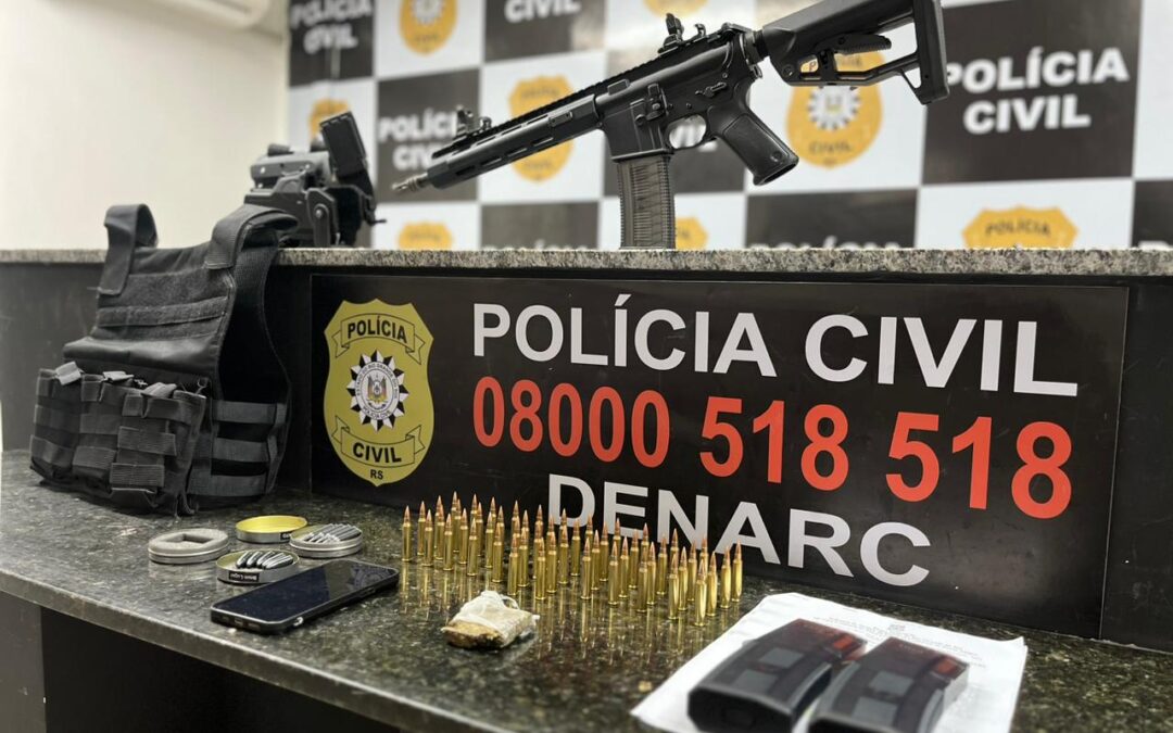 Armamento de grosso calibre é apreendido no Morro da Tuca em Porto Alegre