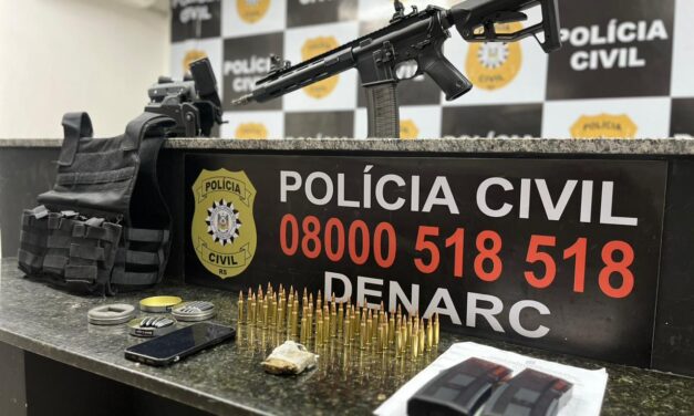 Armamento de grosso calibre é apreendido no Morro da Tuca em Porto Alegre