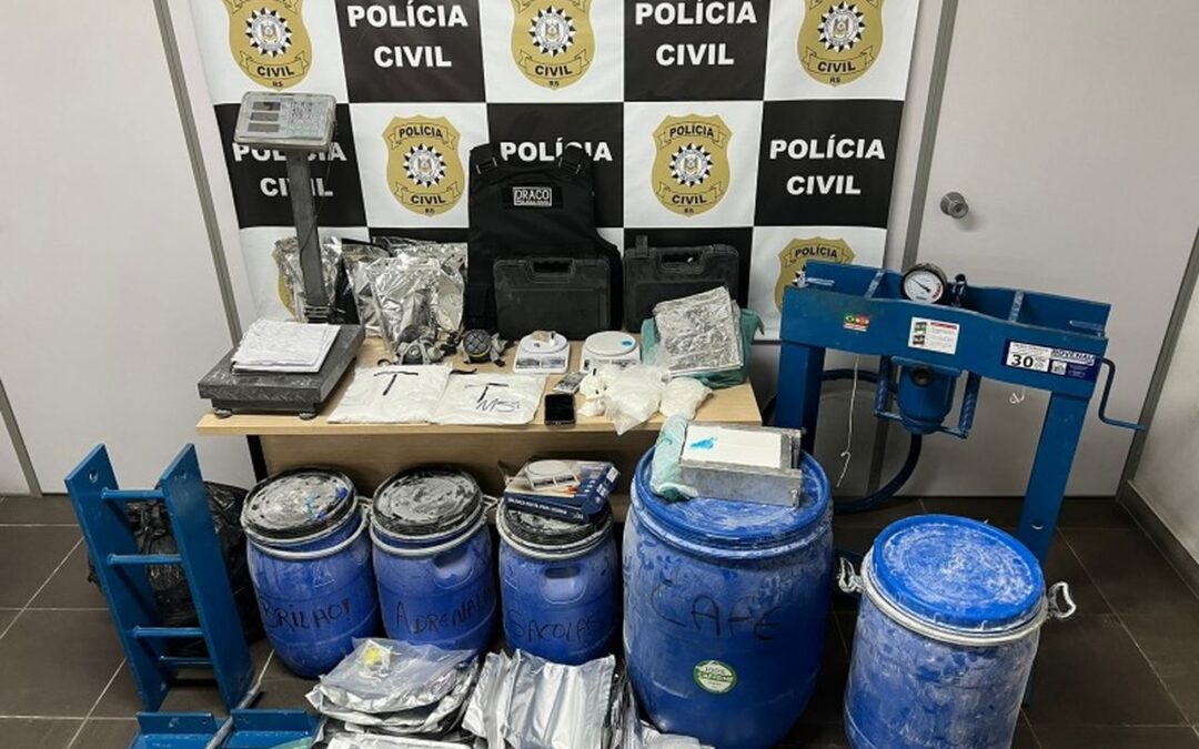 Laboratório de drogas é encontrado pela Polícia Civil em Canoas