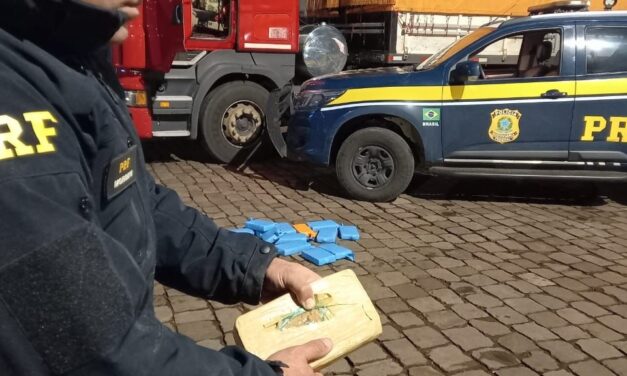 PRF apreende carga de drogas avaliada em R$ 3 milhões