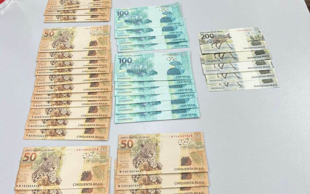 Uma mulher é presa com 3 mil reais em cédulas falsas em Tenente Portela