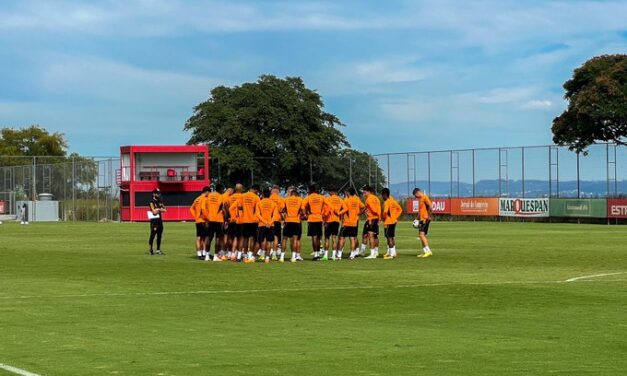 Inter finaliza preparação para jogo contra o Flamengo, no domingo