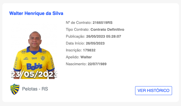 Walter é regularizado no BID e pode estrear pelo Pelotas