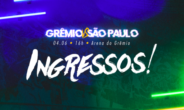 Grêmio inicia venda de ingressos para partida contra o São Paulo