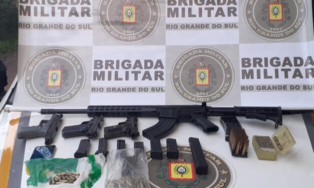 Brigada Militar apreende armamento pelo terceiro dia consecutivo e outro integrante de organização criminosa é preso em Gravataí