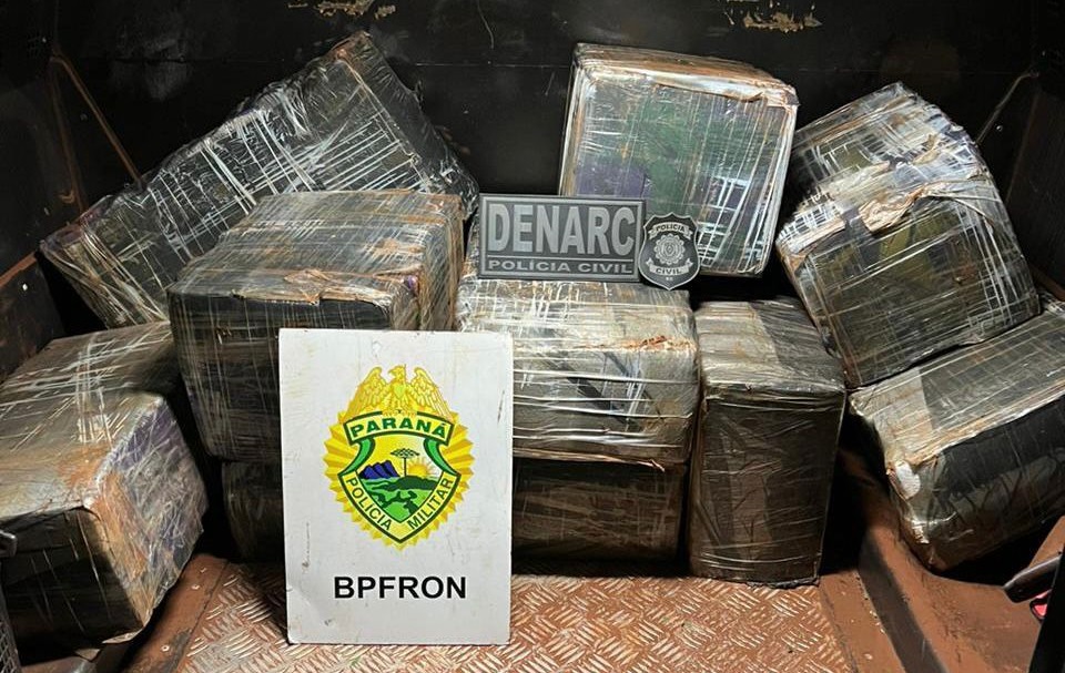 Polícia Civil gaúcha e Polícia Civil paranaense apreendem 300 quilos de maconha