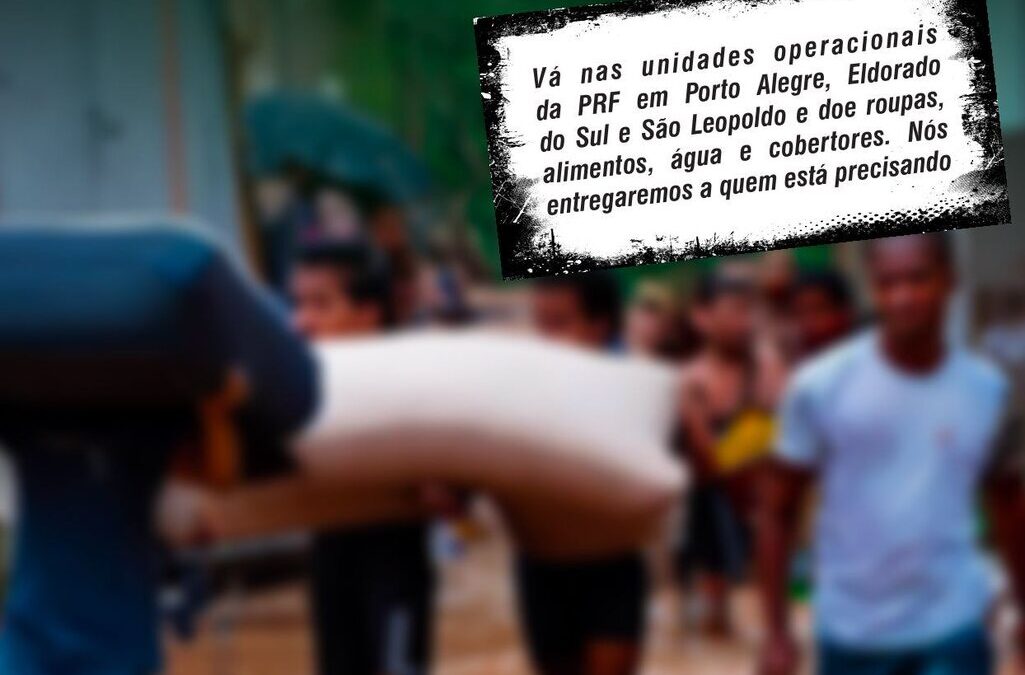 Utilidade publica e solidariedade: PRF realiza ação para doação às vítimas do ciclone