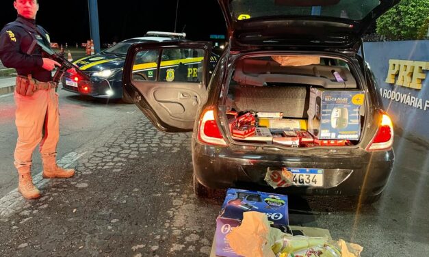 Grupo investigado por furtos em Pelotas é interceptado na BR-116