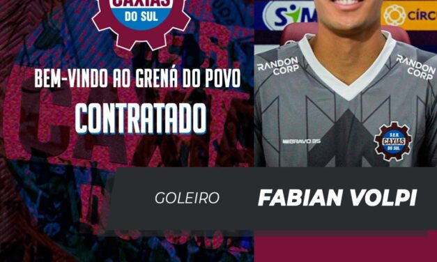 Caxias anuncia Fabian Volpi como novo reforço da meta grená