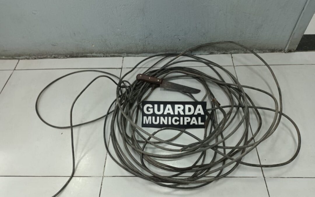 Guarda Municipal prende dupla por furto de fios no Centro Histórico