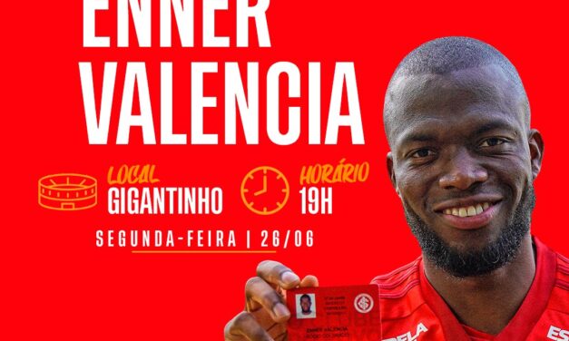 Inter apresentará Enner Valencia em evento no Gigantinho na próxima segunda-feira