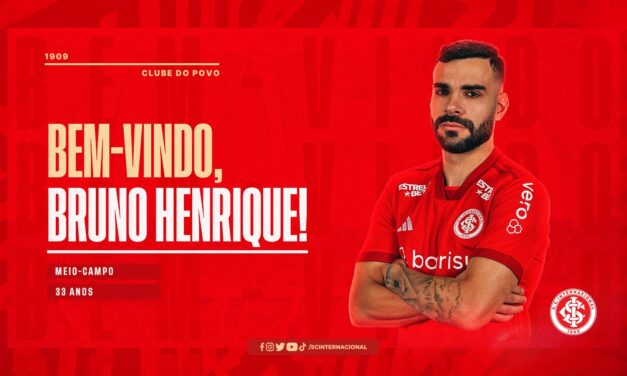 Bruno Henrique é anunciado oficialmente pelo Internacional