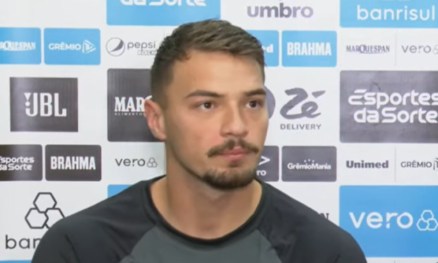 Gabriel Grando demonstra felicidade com momento no Grêmio, e prega respeito para novo confronto com o Bahia: “é um grande time”