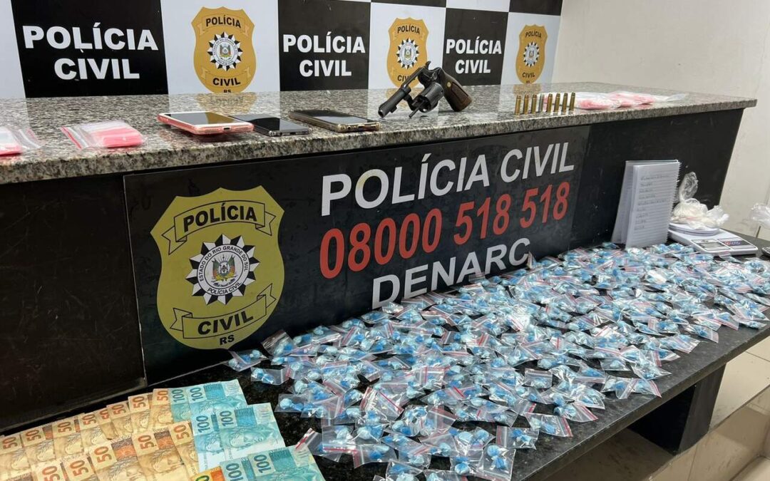 Polícia Civil prende casal suspeito de distribuir drogas para tele-entregas