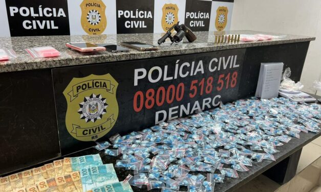 Polícia Civil prende casal suspeito de distribuir drogas para tele-entregas