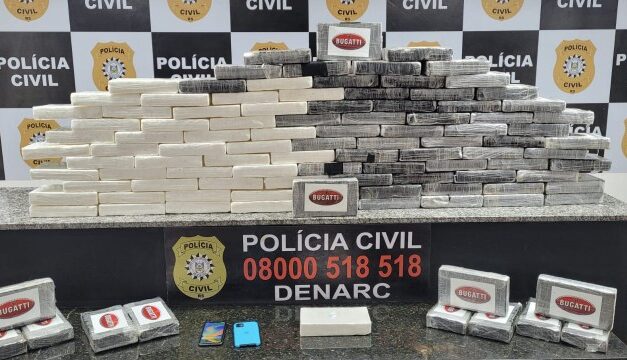 Polícia Civil realiza maior apreensão de cocaína do ano