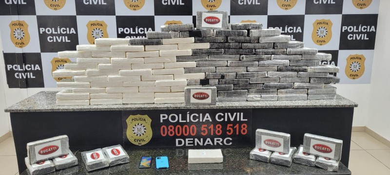 Polícia Civil realiza maior apreensão de cocaína do ano
