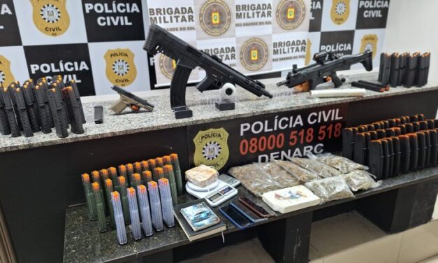 Em três ações simultâneas em Porto Alegre e Canoas, Polícia Civil apreende drogas e armas de facção criminosa