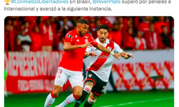 Associação de Futebol Argentino erra e ”classifica” River para as quartas de final da Libertadores