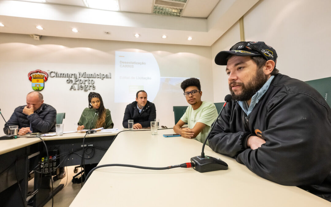 Comissão da Câmara Municipal de Porto Alegre discute a privatização da Carris