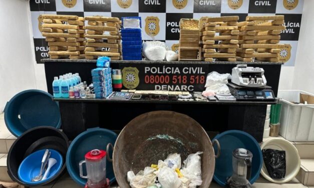 Polícia Civil desmantela laboratório de drogas e prende dois suspeitos em São Sebastião do Caí