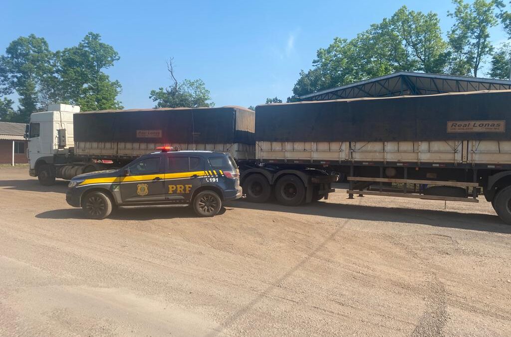 PRF flagra bitrem transitando com 25 toneladas de excesso de peso em Iraí