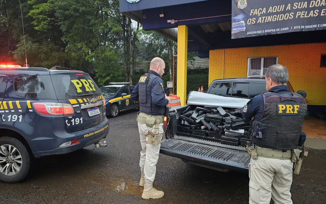 PRF prende dupla que transportava mais de 300 quilos de maconha na BR 386