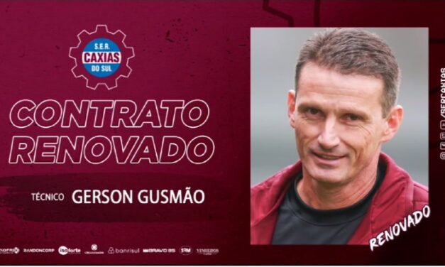 Gerson Gusmão renova com o Caxias para toda a temporada 2024