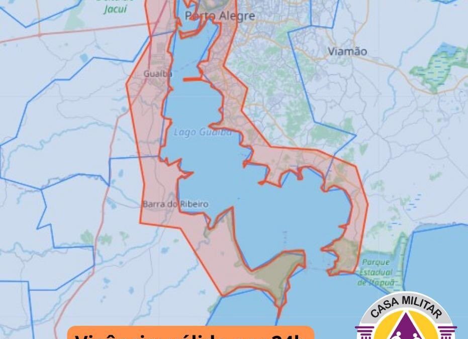Alerta meteorológico prorrogado para Porto Alegre: riscos geológicos se somam às inundações
